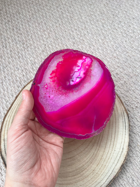 Pink Agate Slice ~ no.53
