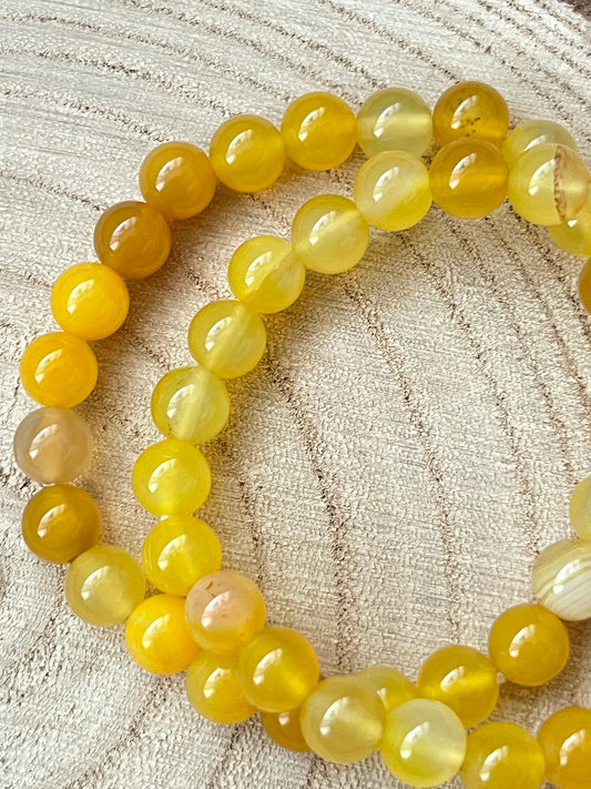 Honey Calcite ~ bead bracelet