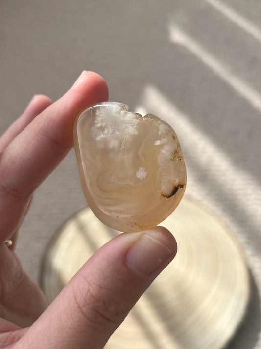 Flower Agate ~ Smooth Stone no.36