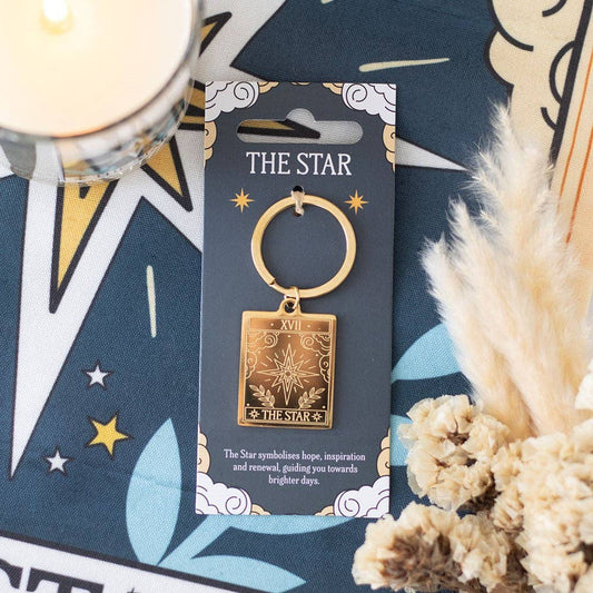 The Star Vintage Tarot Card Keyring