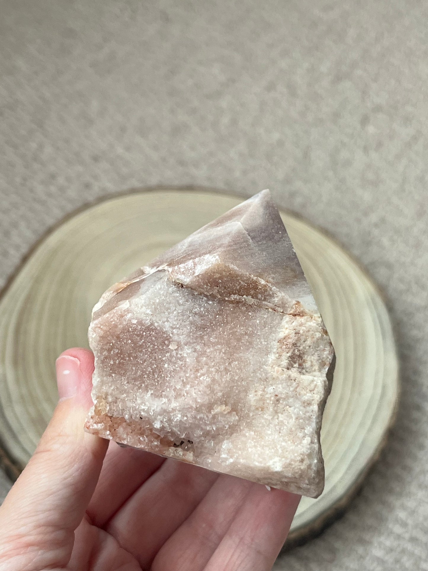 Pink Amethyst top polished point no.12