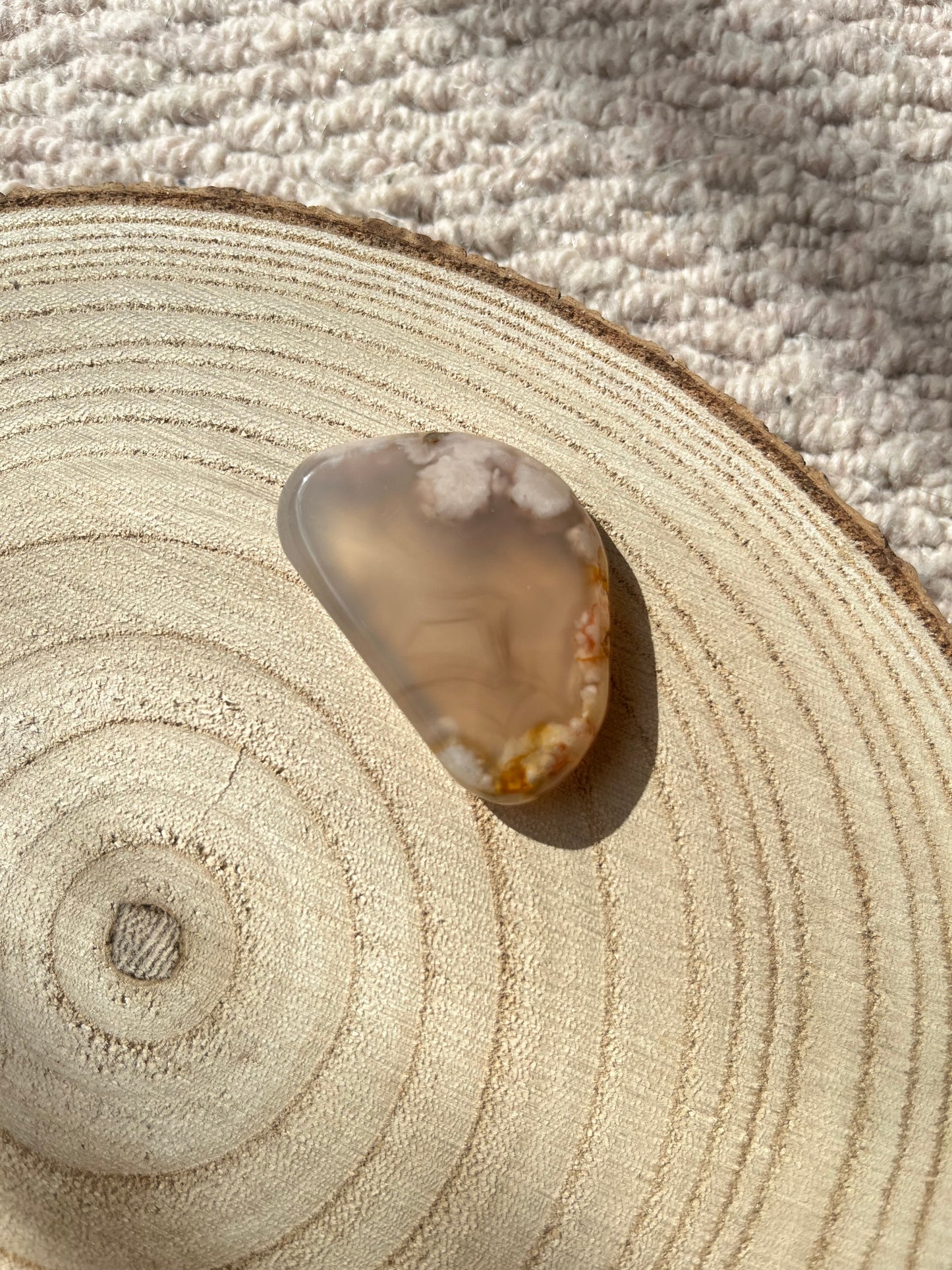 Flower Agate ~ Smooth Stone no.34