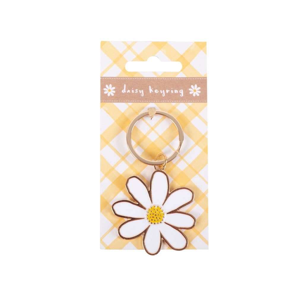 Daisy Flower Keyring