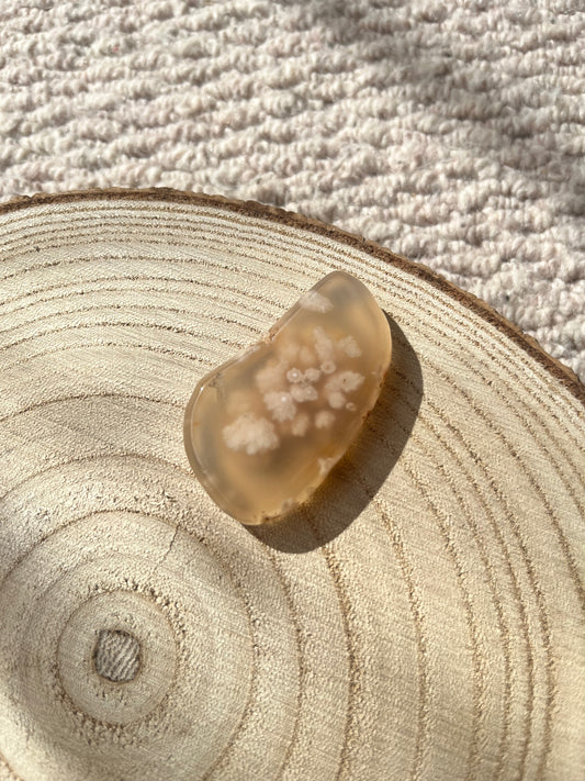 Flower Agate ~ Smooth Stone no.35