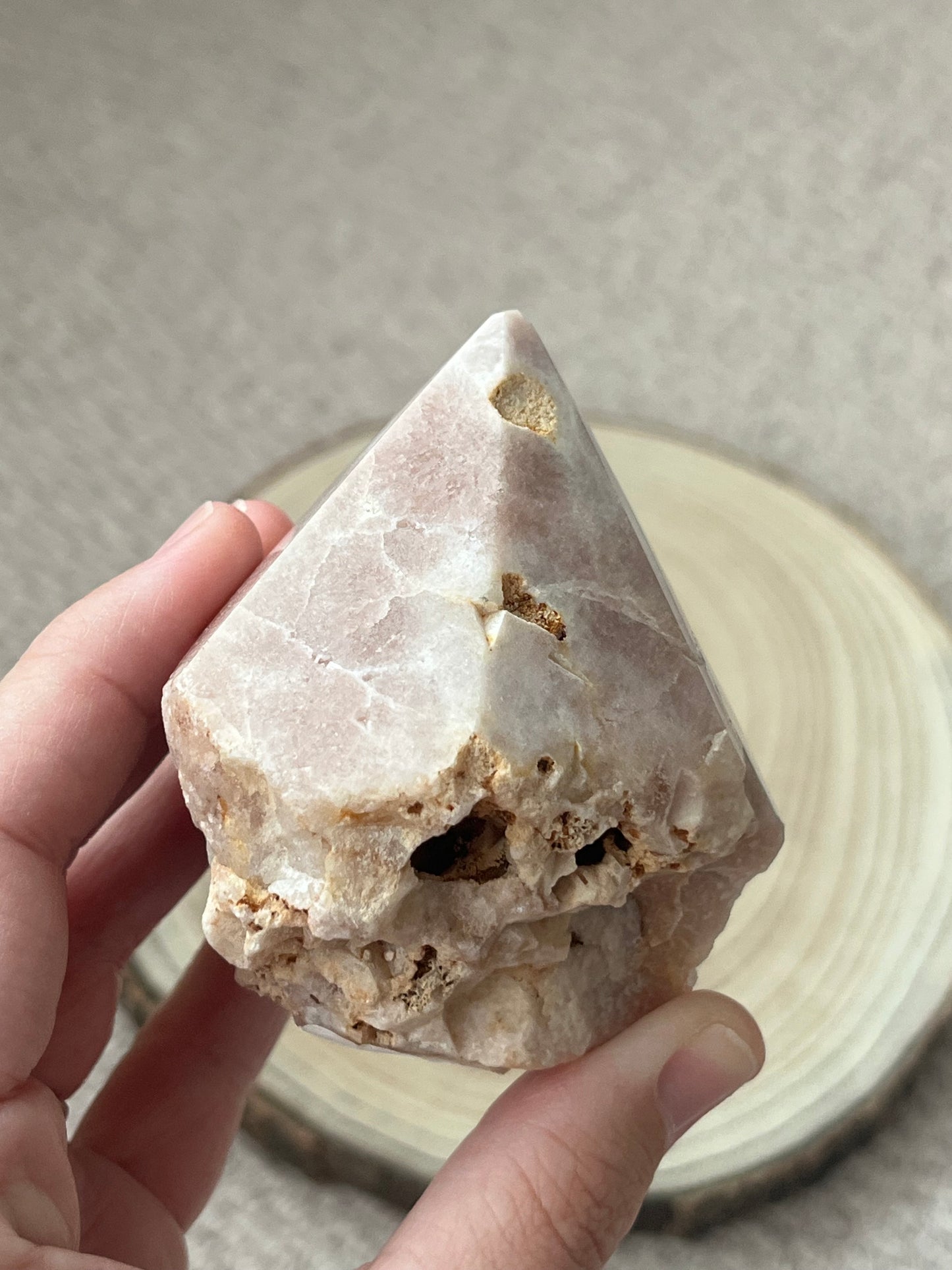 Pink Amethyst top polished point no.12