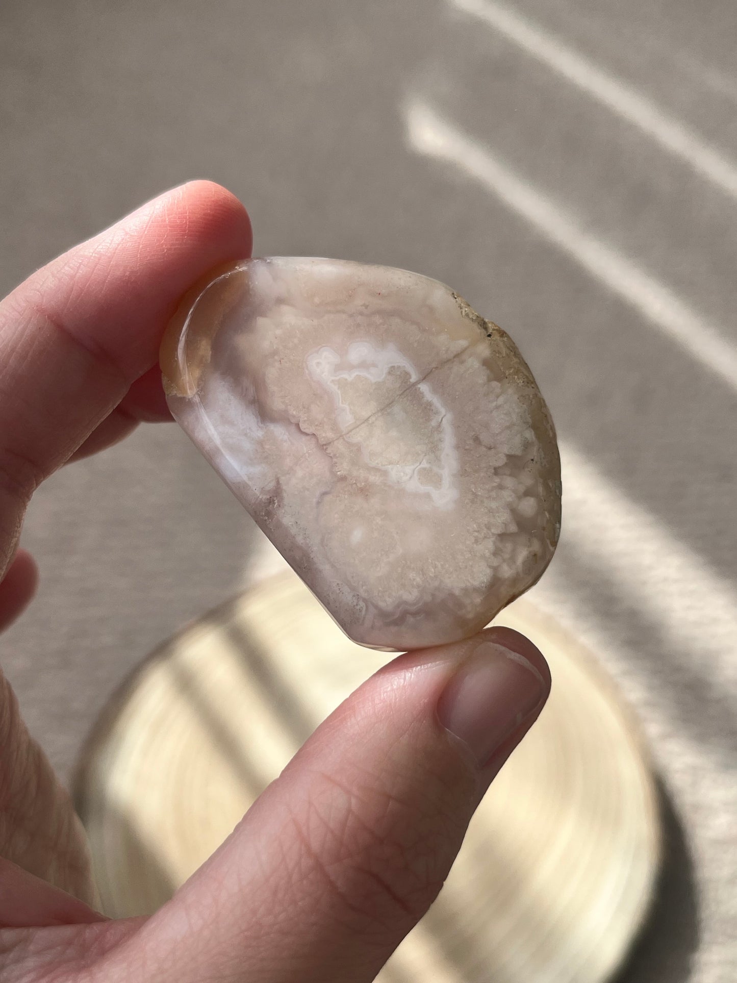 Flower Agate ~ Smooth Stone no.38