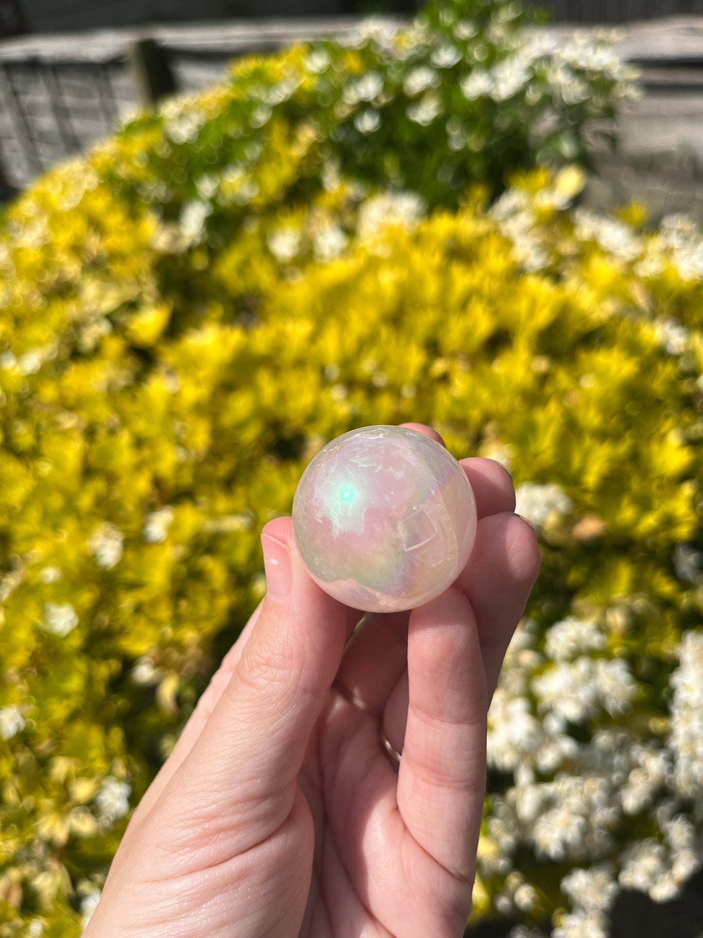 Rose Aura Quartz~ Sphere no.50
