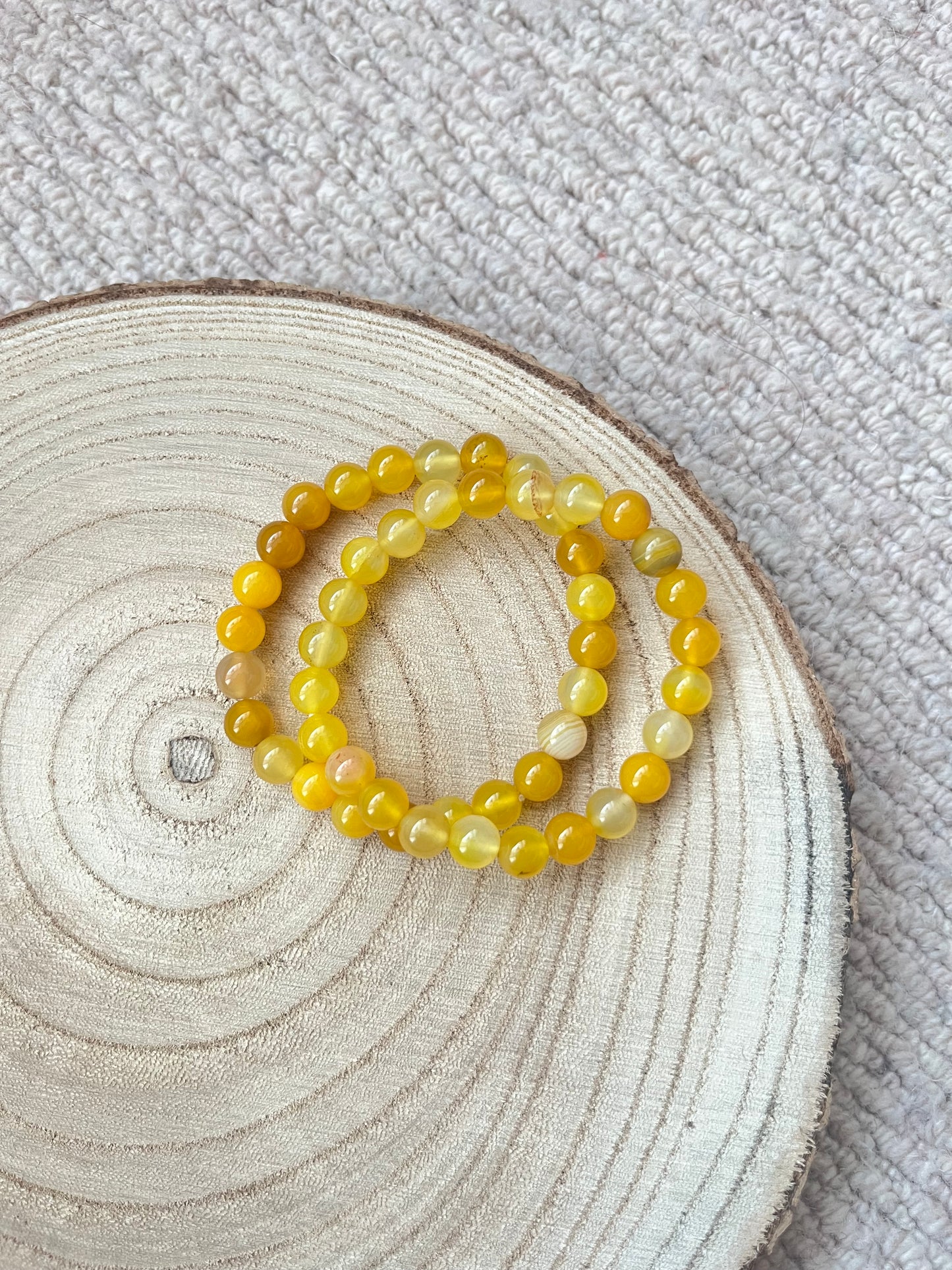Honey Calcite ~ bead bracelet