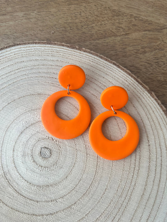 Le Classic ~ 60s Mod Retro Circle Earrings