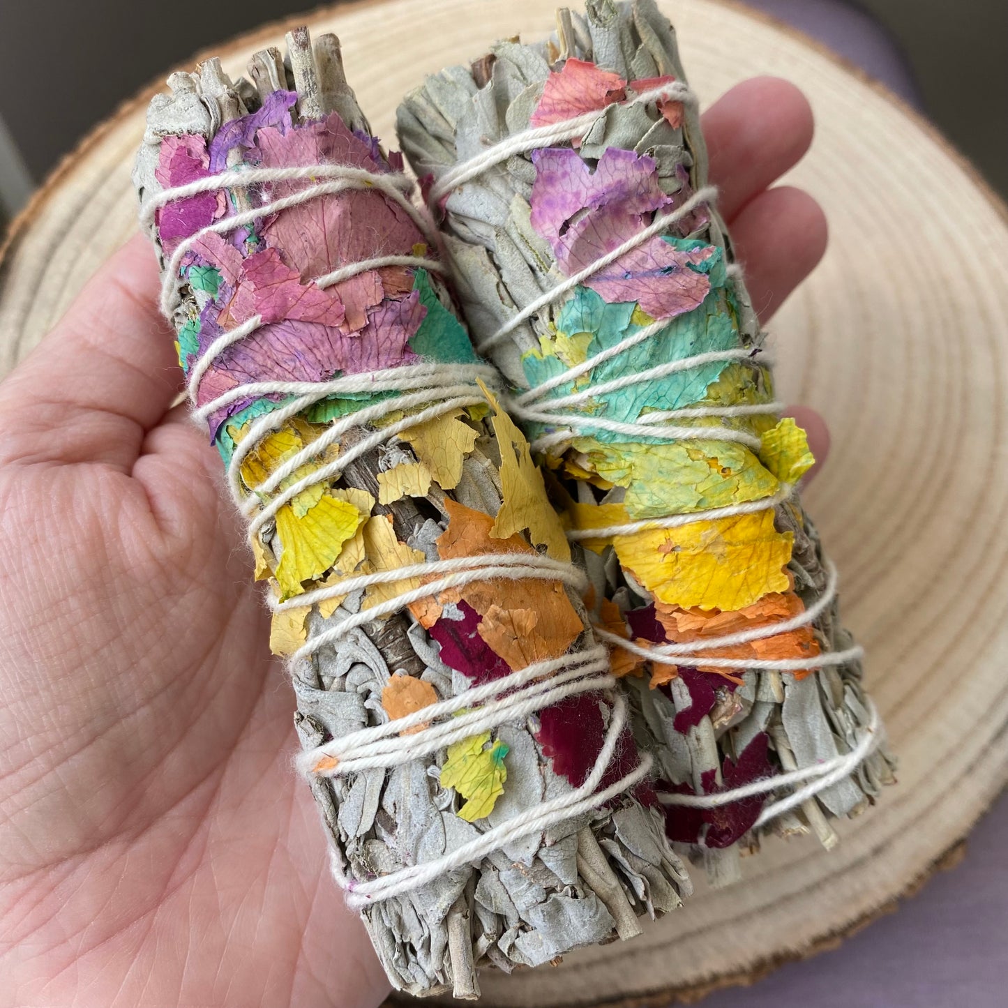 Seven Chakra Sage Smudge Stick