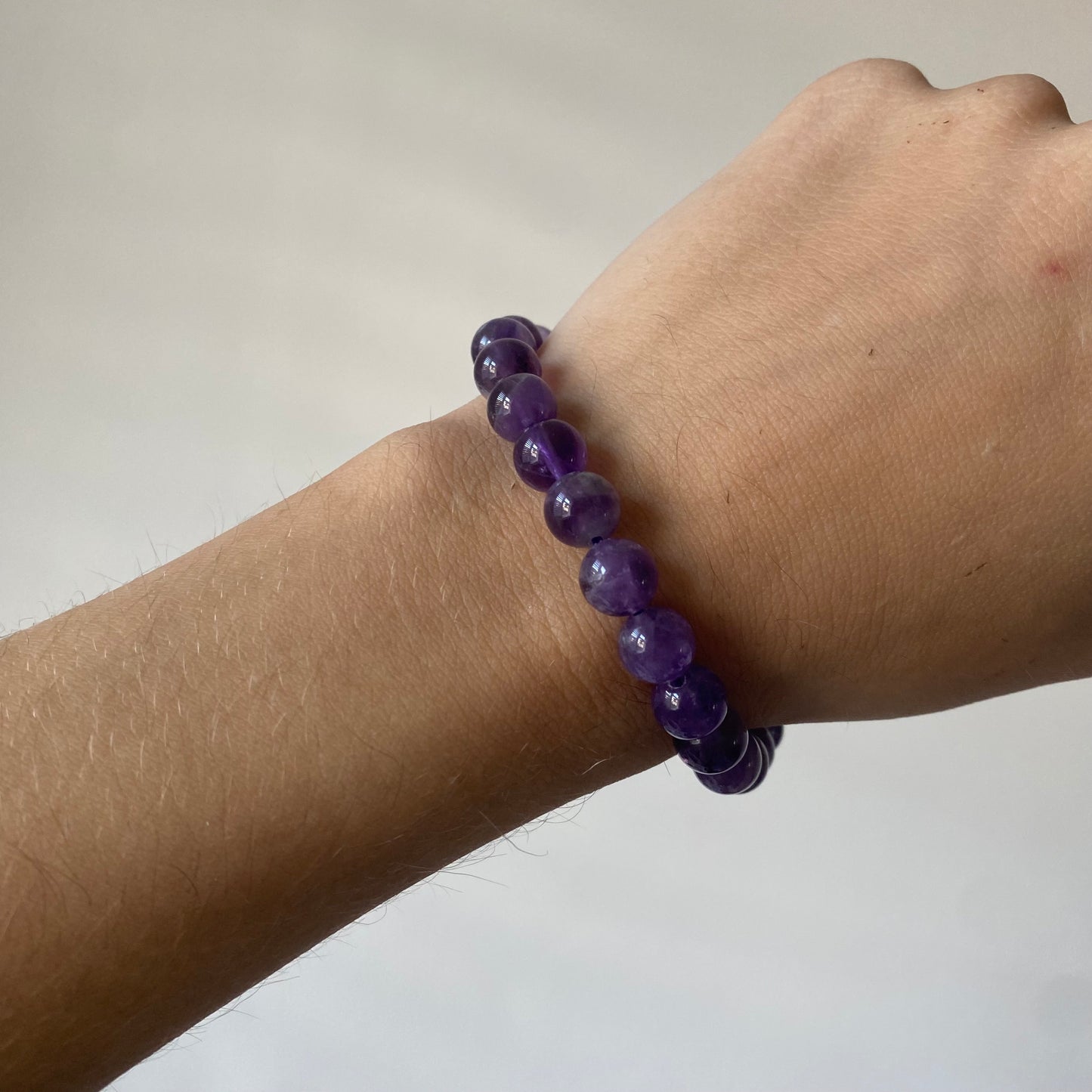 Amethyst ~ beaded power bracelet