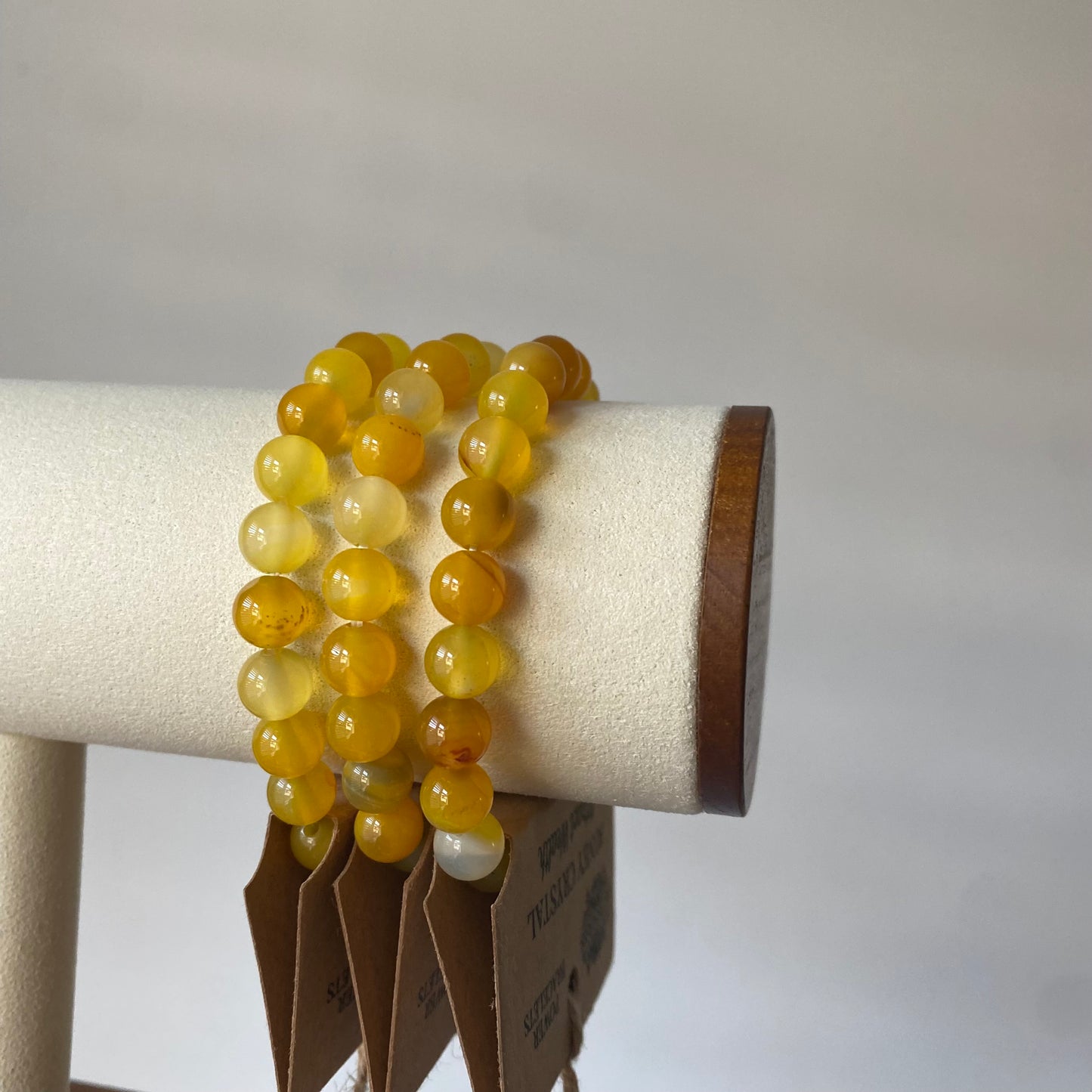 Honey Calcite ~ bead bracelet