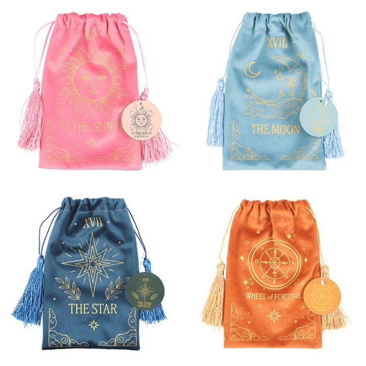 Velvet Tarot Card Drawstring Bags