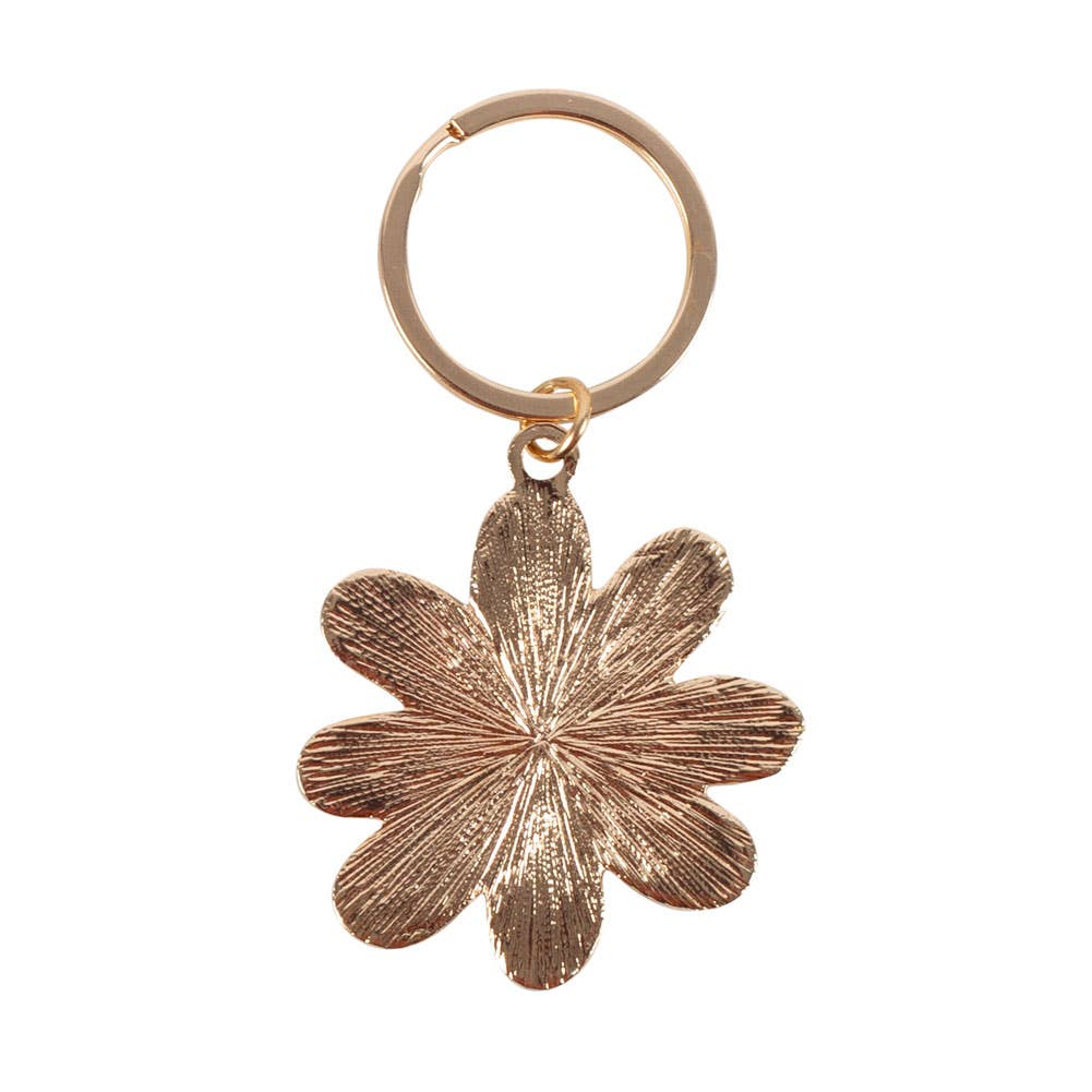 Daisy Flower Keyring