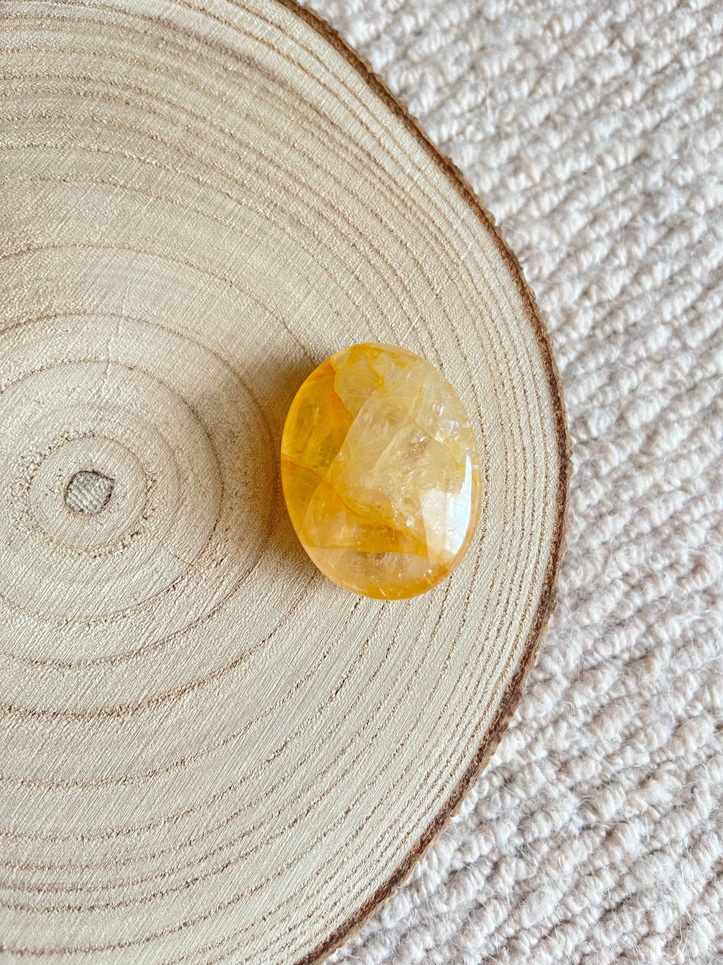 Golden Healer Quartz ~ Palmstone