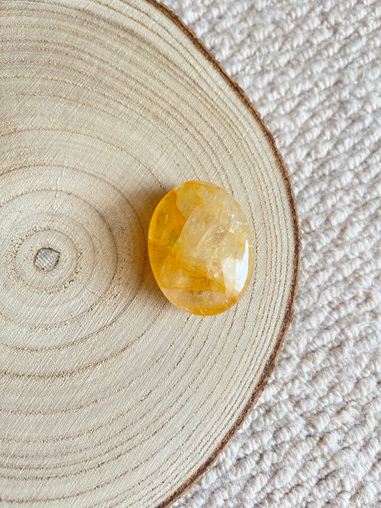 Golden Healer Quartz ~ Palmstone