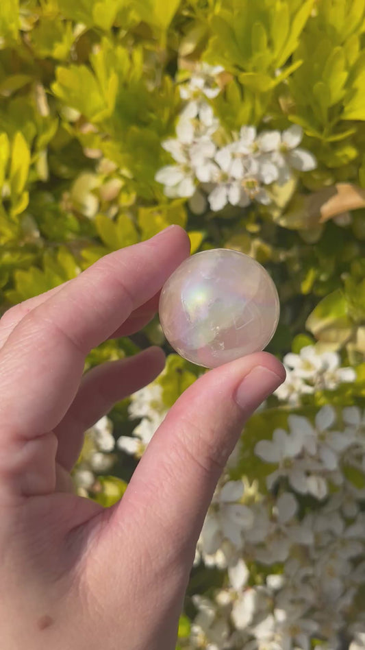 Rose Aura Quartz~ Sphere no.50