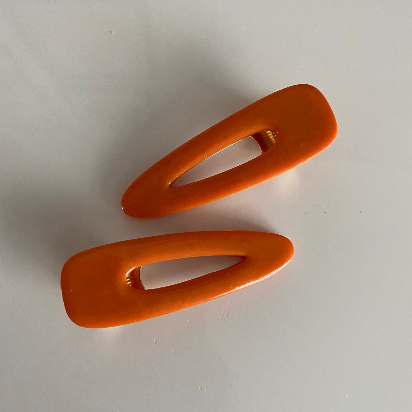 Marmalade ~ Burnt Orange Hairclips