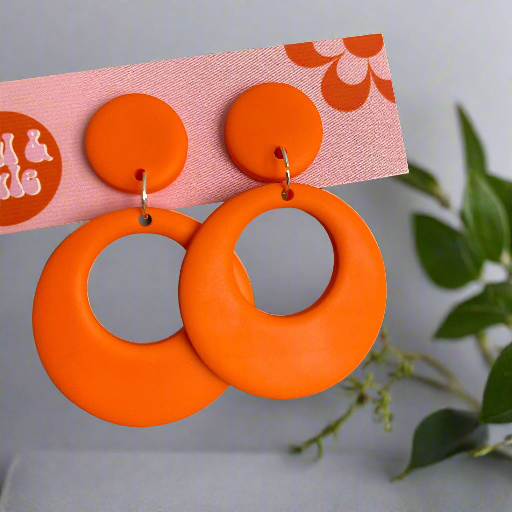 Le Classic ~ 60s Mod Retro Circle Earrings