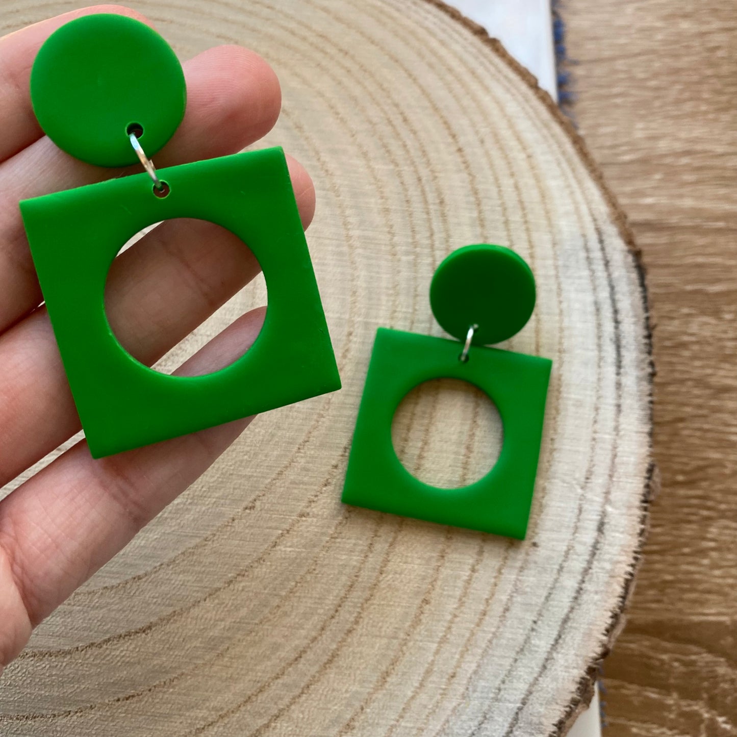 You’re a Square ~ Retro Geometric Earrings