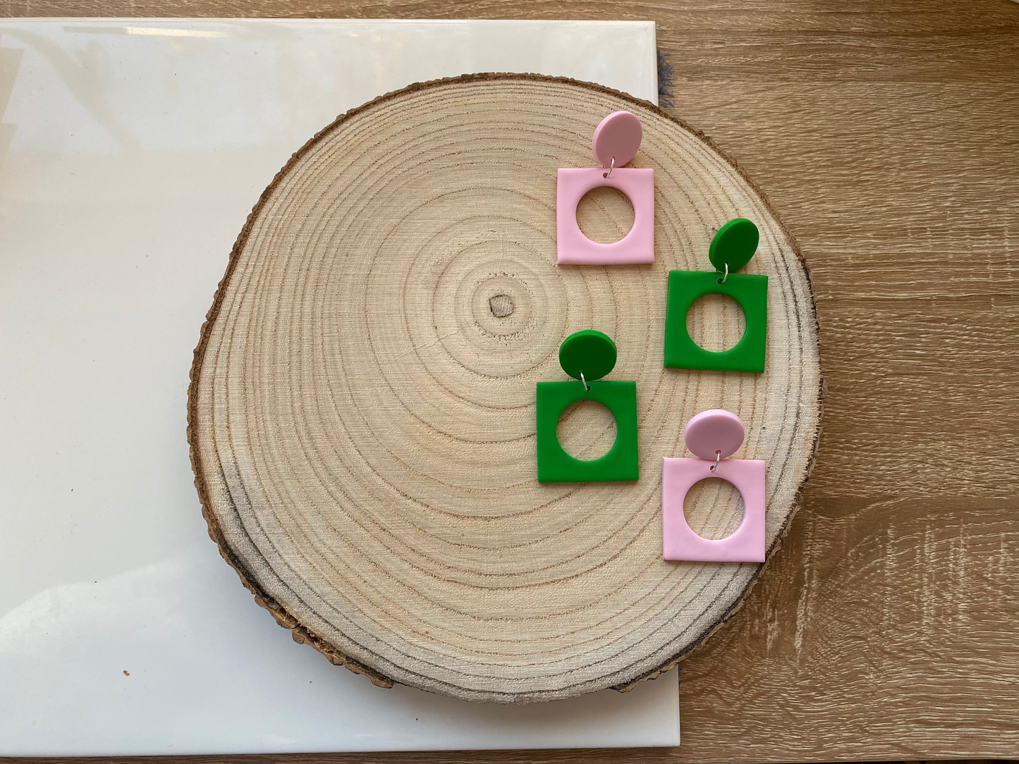 You’re a Square ~ Retro Geometric Earrings