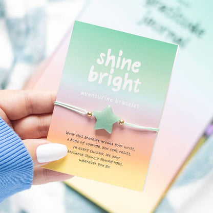 Aventurine 'Shine Bright' Crystal Star Bracelet