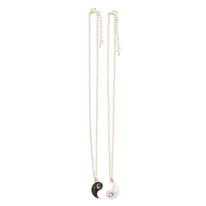Pair of Yin Yang Best Friend Pendant Necklaces