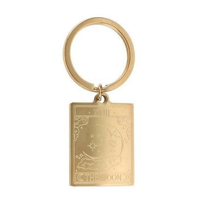 The Moon Vintage Tarot Card Keyring