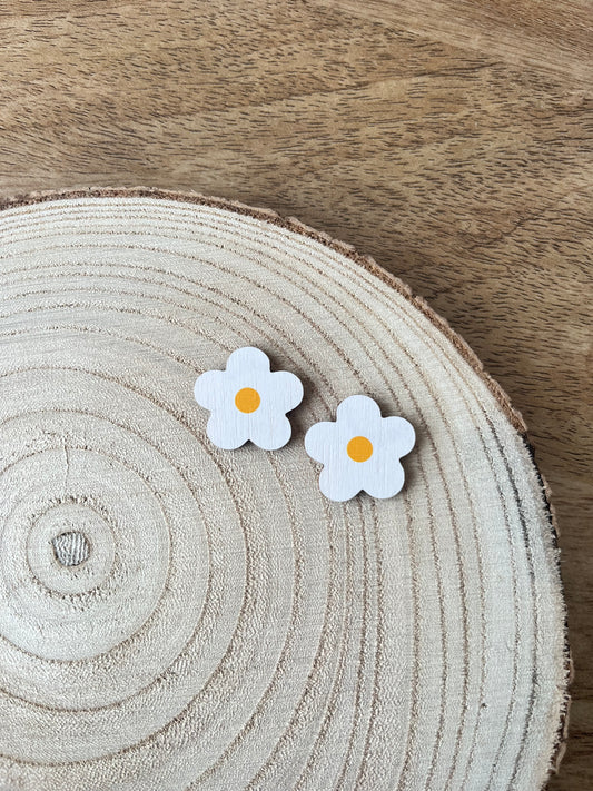 Spring boho daisies ~ large studs