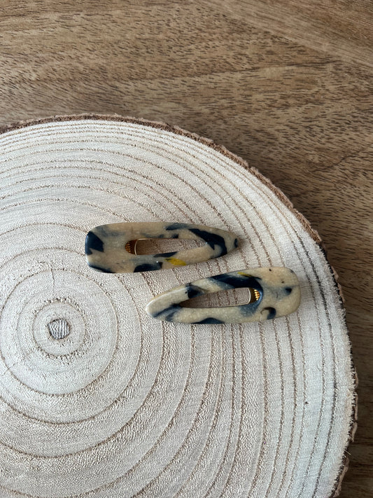 Shelly ~ Tortoise Shell Hairclips