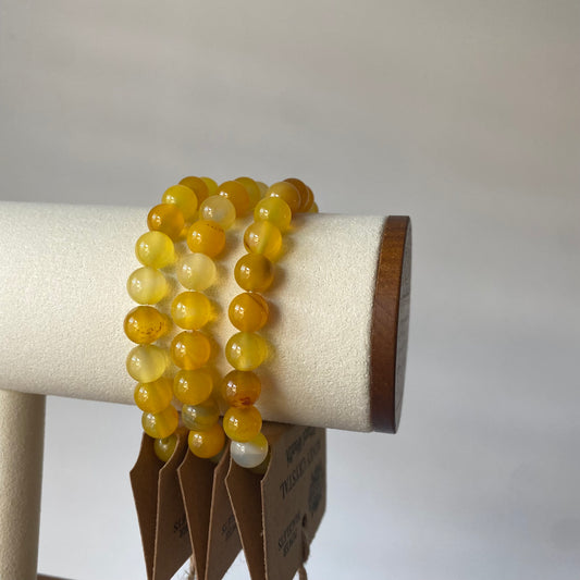 Honey Crystal ~ beaded power bracelet