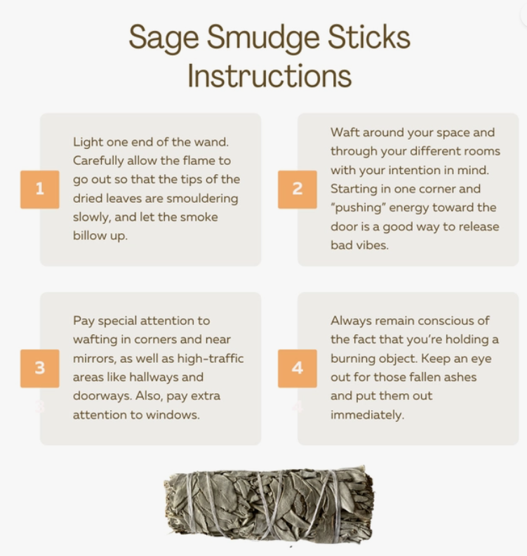 Seven Chakra Sage Smudge Stick