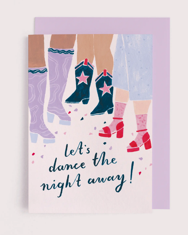 Let's dance the night way ~ Dancers Birthday Card ~Female Birthday Card